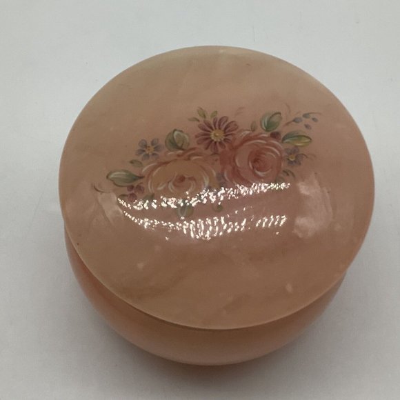 Alabaster Hand Carved Trinket Box's, Made in Italy - Picture 8 of 12